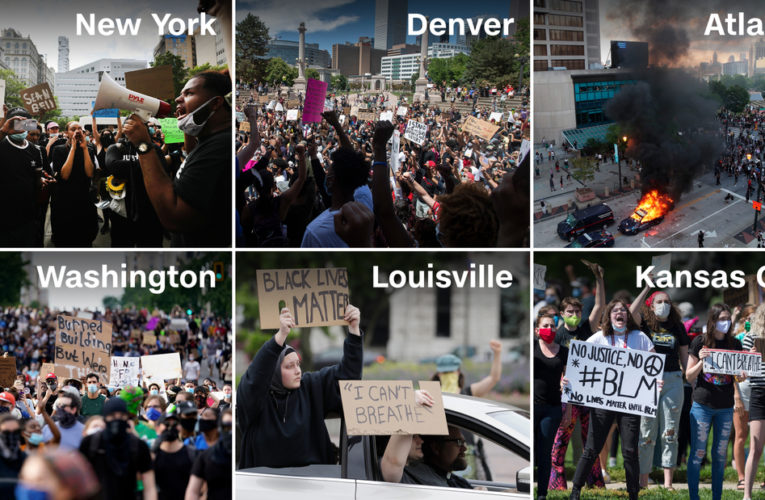 The White House briefly locked down. Cars set on fire in Atlanta. Days after George Floyd was killed, protesters are gathering around the country.