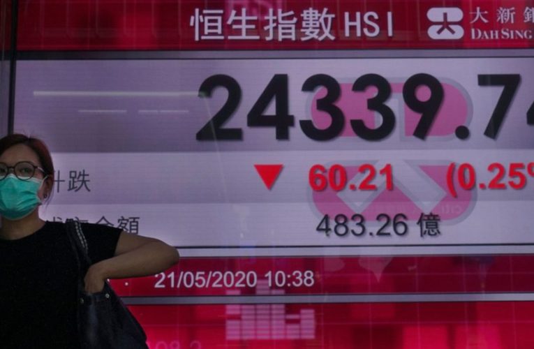 Asian shares fall on US friction with China, Hong Kong fears