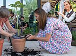 Kate Middleton gets her hands dirty in visit to children’s hospice garden