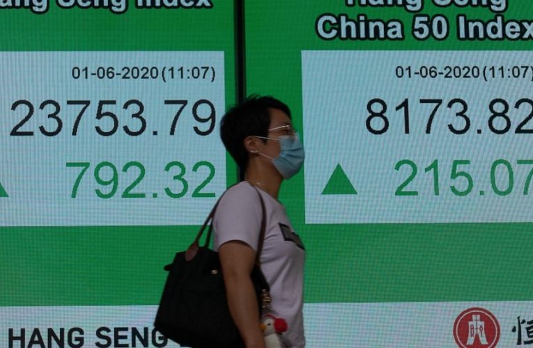 Asian shares mostly higher following Wall Street gains