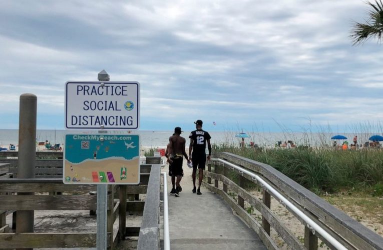 South Carolina beaches fill, but COVID-19 takes no vacation