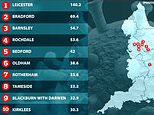 The areas at England most at risk of Leicester-style local lockdowns