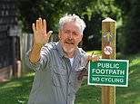 GRIFF RHYS JONES is forced to take drastic action after cyclists came rattling through his garden 