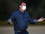 Brazil’s poorly looking president Jair Bolsonaro attends flag lowering ceremony