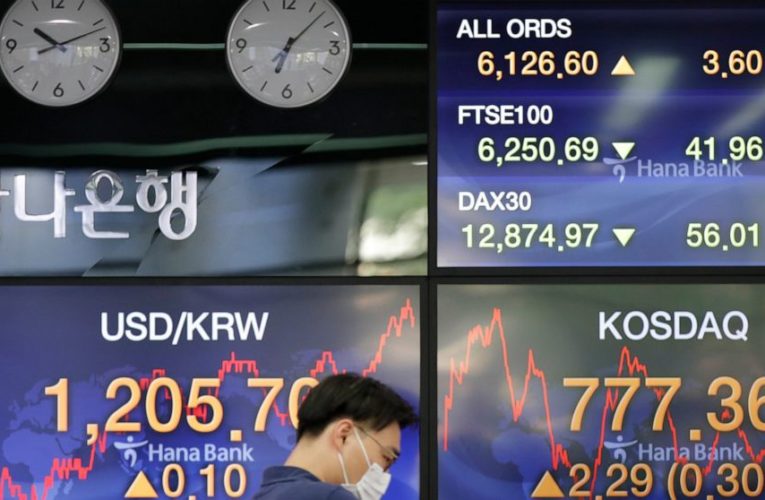 Global shares mixed after Wall Street slips