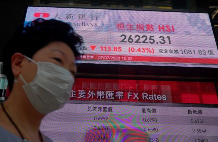 Stocks slink back as virus outbreaks dim recovery hopes