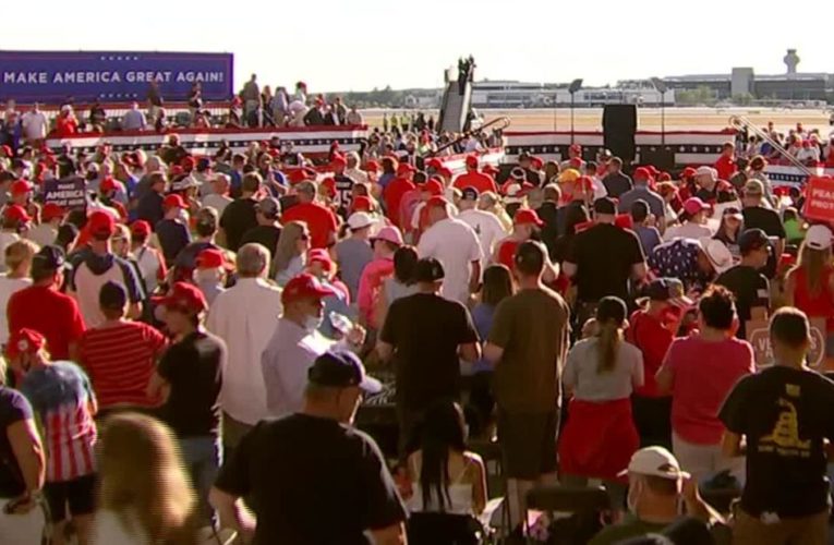 See what happened when Trump crowd was asked to wear masks