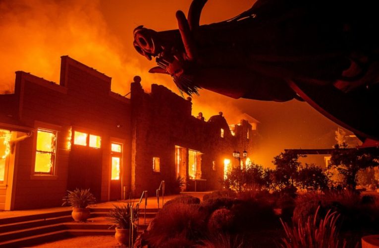 Raging wildfires again threaten California wine country