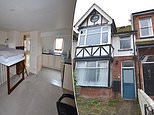 Studio apartment with a bed suspended over the stairs went up for sale for £125,000