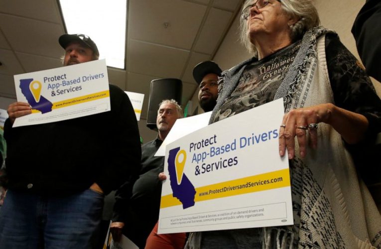 Uber, Lyft look to kill California law on app-based drivers