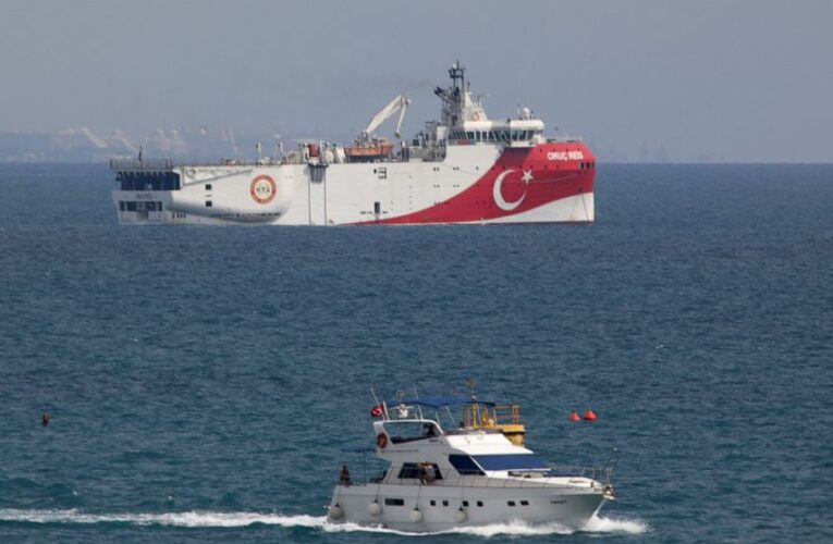 Turkish research ship in port after Mediterranean survey