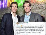 Winklevoss twins say Bitcoin will soar to $500,000 and surpass gold