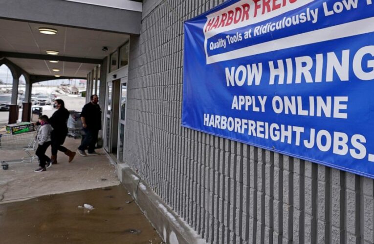 Jobless claims down 19,000, still 4 times pre-pandemic level