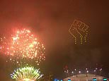 London’s New Year light display is slammed for BLM fist salutes