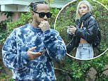 Lewis Hamilton Sheepish Formula 1 ace leaves his hotel cabana moments after an attractive blonde