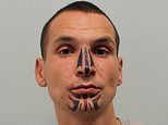 What was he inking? Wanted man, 34, is ridiculed for bizarre tattoos on his nose