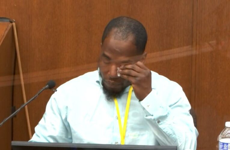 Witness tears up during his testimony in Chauvin trial