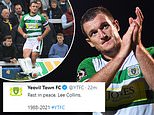 Yeovil announce the death of club captain Lee Collins at the age of 32 