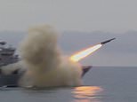 Russian warship launches supersonic cruise missile in the Black Sea during live fire exercise