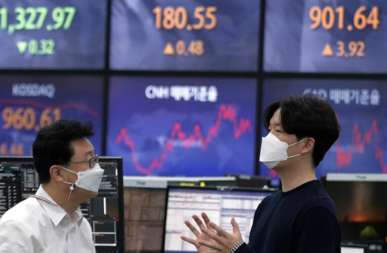 Asian stocks follow Wall St. up on strong Japan, Korea data