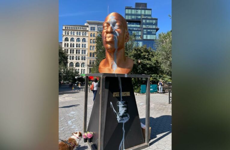 Man arrested in connection with George Floyd statue vandalism in New York City’s Union Square