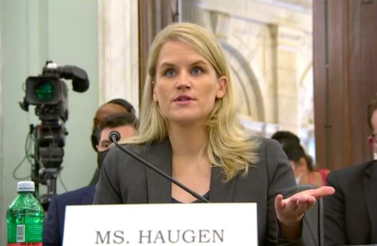 Frances Haugen testified that Facebook’s products ‘harm children, stoke division and weaken our democracy’