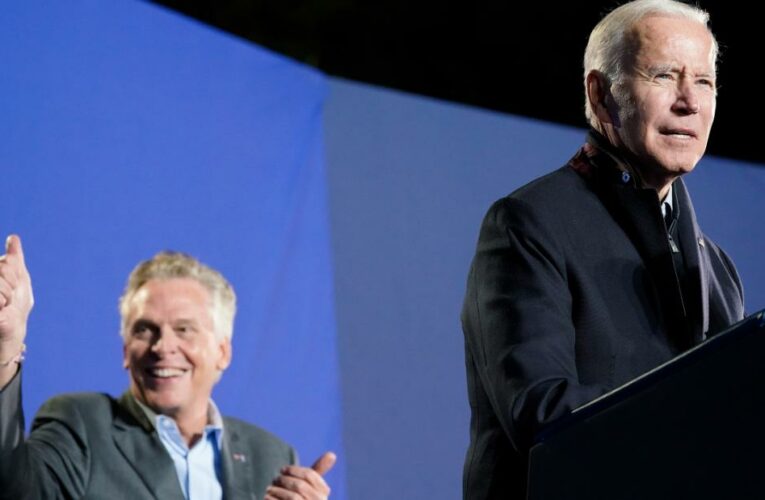 Biden makes his closing pitch in Virginia by unloading on Youngkin and comparing him to Trump