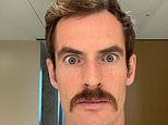 Andy Murray channels his inner Ron Burgundy as he reveals moustache with Anchorman impression video