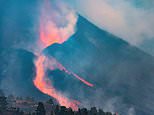 La Palma volcano: Blocks of red-hot molten lava as big as three-storey buildings roll down hillside