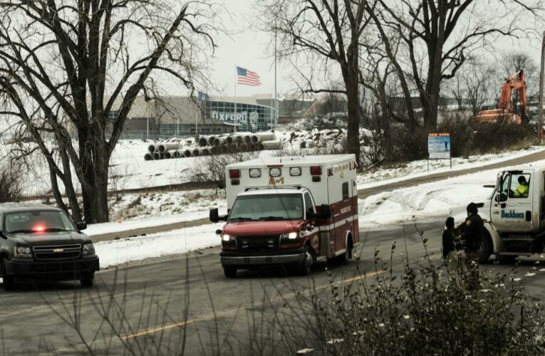 Watch moment students sheltered in class during shooting