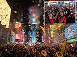 NYC New Year’s celebration heads into the evening in preparation for the ball drop