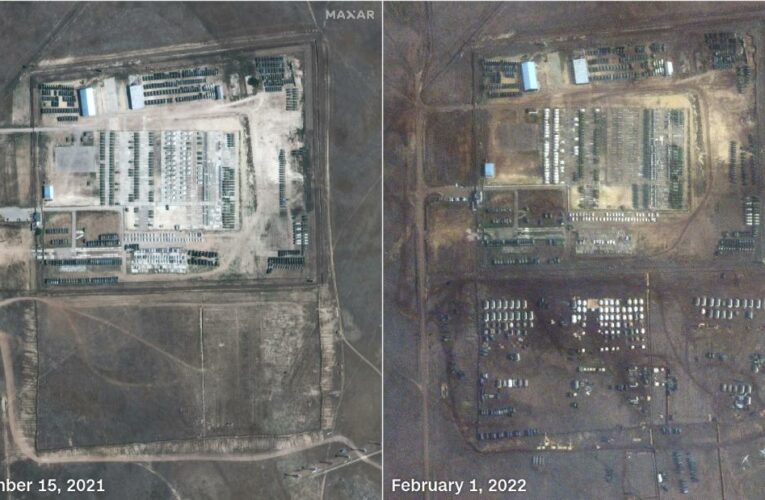 New satellite images show buildup of Russian military around Ukraine