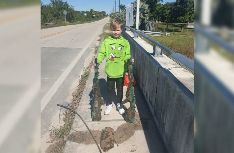 A Florida man took his grandson magnet fishing. Police are now investigating what they reeled in