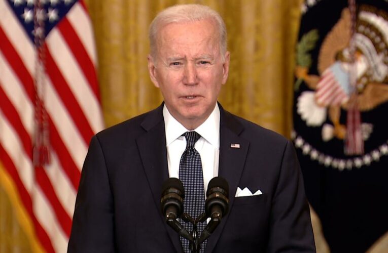 Biden says US has ‘not verified’ reports Russia has withdrawn troops from near Ukraine