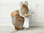 Beatrix Potter painting of apron-clad mouse goes on sale for £85k after being rediscovered