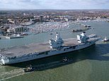 Well-wishers welcome HMS Prince of Wales back to Portsmouth