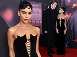 Zoe Kravitz joins Robert Pattinson at world premiere of The Batman in NYC