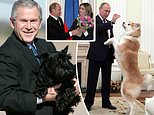 George W. Bush mocks Putin for young girlfriend, having enormous dog