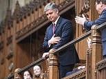 HENRY DEEDES watches the Commons give a standing ovation to Ukraine ambassador Vadym Prystaiko