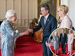 Smiling Queen stands unaided as she holds face-to-face audience with president of Switzerland