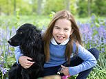 Happy Birthday, Princess! Charlotte celebrates turning seven by posing with the new puppy Orla