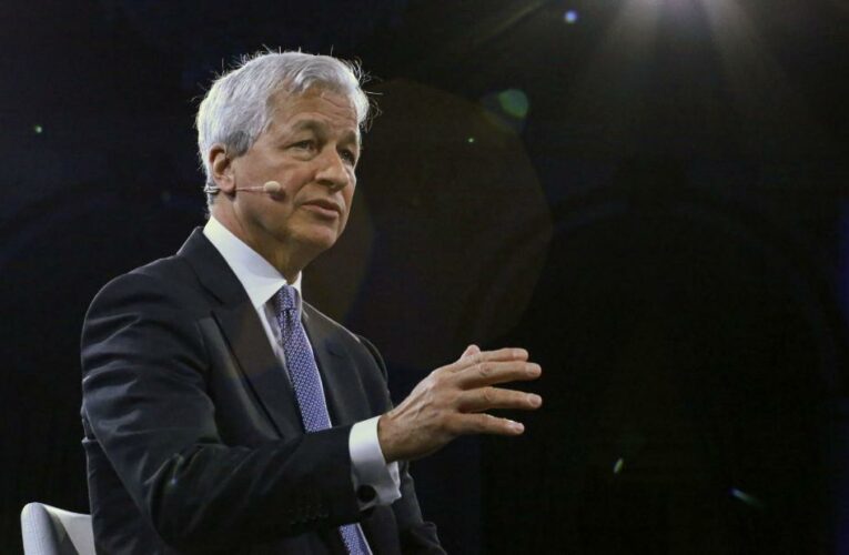 Jamie Dimon says things are looking OK for the economy but warns a storm is ‘down the road coming our way’