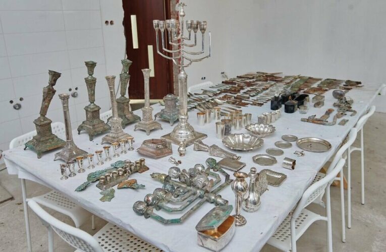 Massive trove of prewar Jewish artifacts unearthed by construction workers in Poland