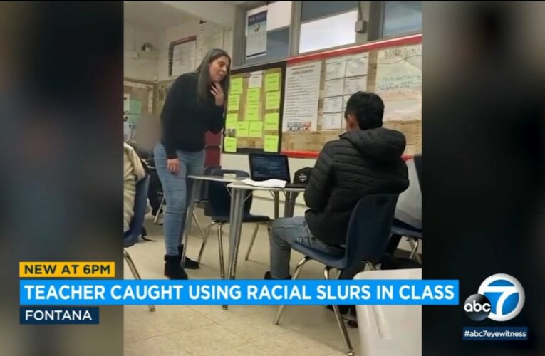 Middle school teacher in Fontana caught on video repeatedly using racial slur in class